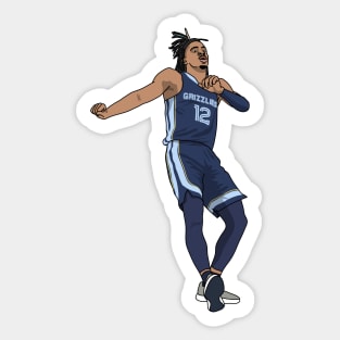 ja morant and the cabbage patch dance Sticker